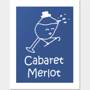 Cabaret Merlot White Pocket Posters and Art